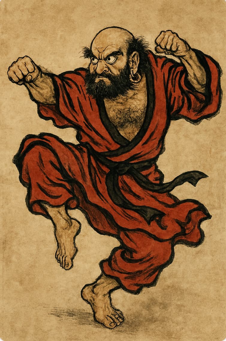 Bodhidharma, 28ème patriarche du bouddhisme méditatif, fondateur du Bouddhisme Chan
