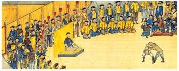 Cérémonie impériale avec démonstration de jiaodi